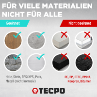 4x TECPO Universal Montagekleber Ultra FIX Power Baukleber 480g Weiß
