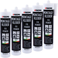 5x TECPO Universal Montagekleber Ultra FIX Power...