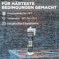 5x TECPO Universal Montagekleber Ultra FIX Power Baukleber 480g Weiß