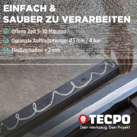 5x TECPO Universal Montagekleber Ultra FIX Power Baukleber 480g Weiß