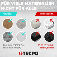 5x TECPO Universal Montagekleber Ultra FIX Power Baukleber 480g Weiß