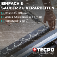 6x TECPO Universal Montagekleber Ultra FIX Power Baukleber 480g Weiß