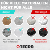 6x TECPO Universal Montagekleber Ultra FIX Power Baukleber 480g Weiß
