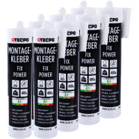 8x TECPO Universal Montagekleber Ultra FIX Power...
