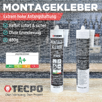 8x TECPO Universal Montagekleber Ultra FIX Power...