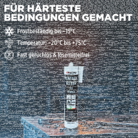 8x TECPO Universal Montagekleber Ultra FIX Power Baukleber 480g Weiß