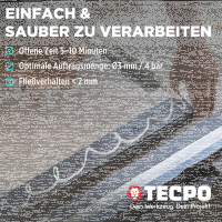 8x TECPO Universal Montagekleber Ultra FIX Power Baukleber 480g Weiß