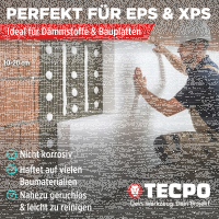 10x TECPO Universal Montagekleber Ultra FIX Power Baukleber 480g Weiß