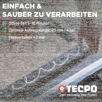 10x TECPO Universal Montagekleber Ultra FIX Power Baukleber 480g Weiß