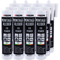 12x TECPO Universal Montagekleber Ultra FIX Power...