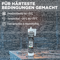 12x TECPO Universal Montagekleber Ultra FIX Power Baukleber 480g Weiß