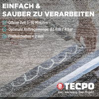 24x TECPO Universal Montagekleber Ultra FIX Power Baukleber 480g Weiß