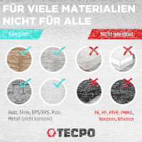24x TECPO Universal Montagekleber Ultra FIX Power Baukleber 480g Weiß
