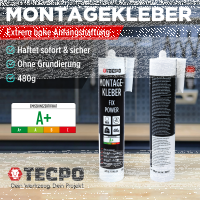 36x TECPO Universal Montagekleber Ultra FIX Power...