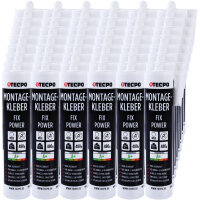 48x TECPO Universal Montagekleber Ultra FIX Power...
