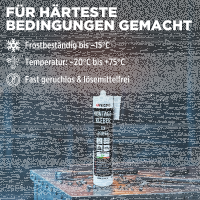 48x TECPO Universal Montagekleber Ultra FIX Power Baukleber 480g Weiß