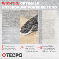 60x TECPO Universal Montagekleber Ultra FIX Power Baukleber 480g Weiß