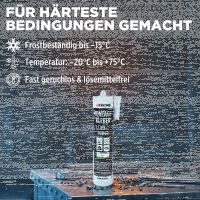 60x TECPO Universal Montagekleber Ultra FIX Power Baukleber 480g Weiß
