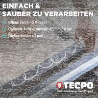60x TECPO Universal Montagekleber Ultra FIX Power Baukleber 480g Weiß