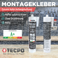 TECPO Universal Montagekleber Ultra FIX Power Baukleber...
