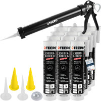 TECPO Scheibenkleber MS-Polymer 12x 290 ml + Einhand...