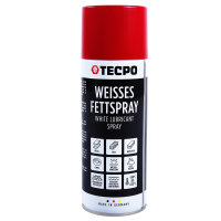 TECPO Weisses Fettspray Sprühfett White Grease 12x 400 ml Hochleistungs-Schmierfett mit starker Kriechwirkung und Korrosionsschutz