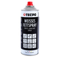 TECPO Weisses Fettspray Sprühfett White Grease 12x 400 ml Hochleistungs-Schmierfett mit starker Kriechwirkung und Korrosionsschutz