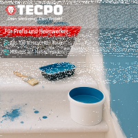 TECPO Abdeckvlies Malervlies 25m Schutzvlies 120g/m² selbstklebende Vlies-Rolle