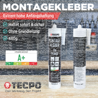TECPO Montagekleber Fix Power, 480g Universal Baukleber...