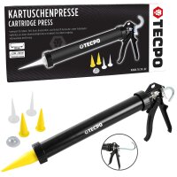 TECPO Montagekleber Fix Power, 480g Universal Baukleber Kartuschen Kraftkleber + Alu Kartuschenpresse