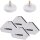 4x TECPO Magnet Schweißwinkel 4 kg 9 lbs + 2x Masseklemme + Zink Spray ALU Hell 400 ml bis 300°C Grundierung Rostschutz Korrosionsschutz