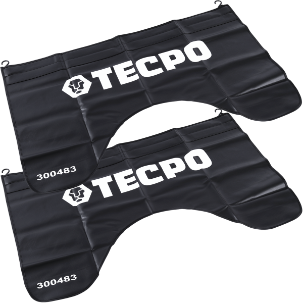 2x TECPO Universal Kotflügelschoner magnetisch mit Haken