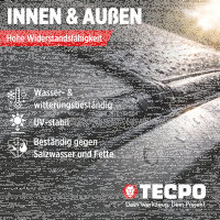 3x TECPO Universal Klebe- und Dichtstoff FLEX SEAL 522 SCHWARZ 1K MS-Polymer UV-stabil und witterungsbeständig