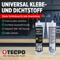 4x TECPO Universal Klebe- und Dichtstoff FLEX SEAL 522...
