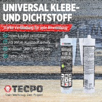 8x TECPO Universal Klebe- und Dichtstoff FLEX SEAL 522...