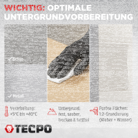 TECPO Montagekleber Fix Power 2x480g Universal Baukleber Kartuschen Kraftkleber mit Skelett-Kartuschenpresse