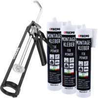 TECPO Montagekleber Fix Power 3x480g Universal Baukleber...