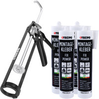 TECPO Montagekleber Fix Power 4x480g Universal Baukleber...
