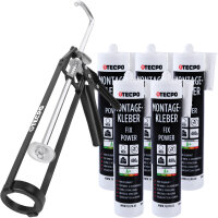 TECPO Montagekleber Fix Power 5x480g Universal Baukleber...
