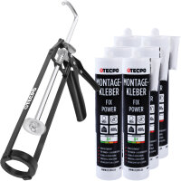TECPO Montagekleber Fix Power 6x480g Universal Baukleber...