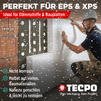 TECPO Montagekleber Fix Power 6x480g Universal Baukleber Kartuschen Kraftkleber mit Skelett-Kartuschenpresse