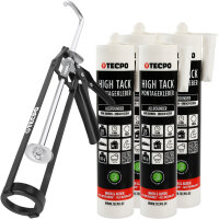 TECPO Allrounder Montagekleber HIGH TACK MS-Polymer 4x...