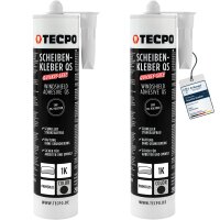 2x Scheibenkleber 290 ml MS-Polymer + Druckluft-Kartuschenpresse – Profi Kartuschenpistole für Dicht- & Klebstoffe
