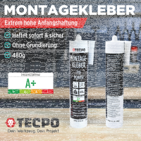 5x TECPO Universal Montagekleber Ultra FIX Power...