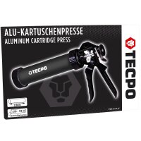 3x TECPO Montagekleber HIGH TACK Baukleber 455g Kleber + Dichtstoffe MS-Polymer SMP + Alu-Kartuschenpresse 220 mm