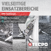 3x TECPO Universal Klebe- und Dichtstoff FLEX SEAL 522 SCHWARZ 1K MS-Polymer UV-stabil und witterungsbeständig + Alu-Kartuschenpresse 220 mm