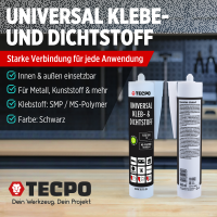 4x TECPO Universal Klebe- und Dichtstoff FLEX SEAL 522...