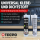4x TECPO Universal Klebe- und Dichtstoff FLEX SEAL 522 SCHWARZ 1K MS-Polymer UV-stabil und witterungsbeständig + Alu-Kartuschenpresse 220 mm