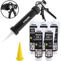 5x TECPO Universal Klebe- und Dichtstoff FLEX SEAL 522...