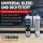 5x TECPO Universal Klebe- und Dichtstoff FLEX SEAL 522 SCHWARZ 1K MS-Polymer UV-stabil und witterungsbeständig + Alu-Kartuschenpresse 220 mm